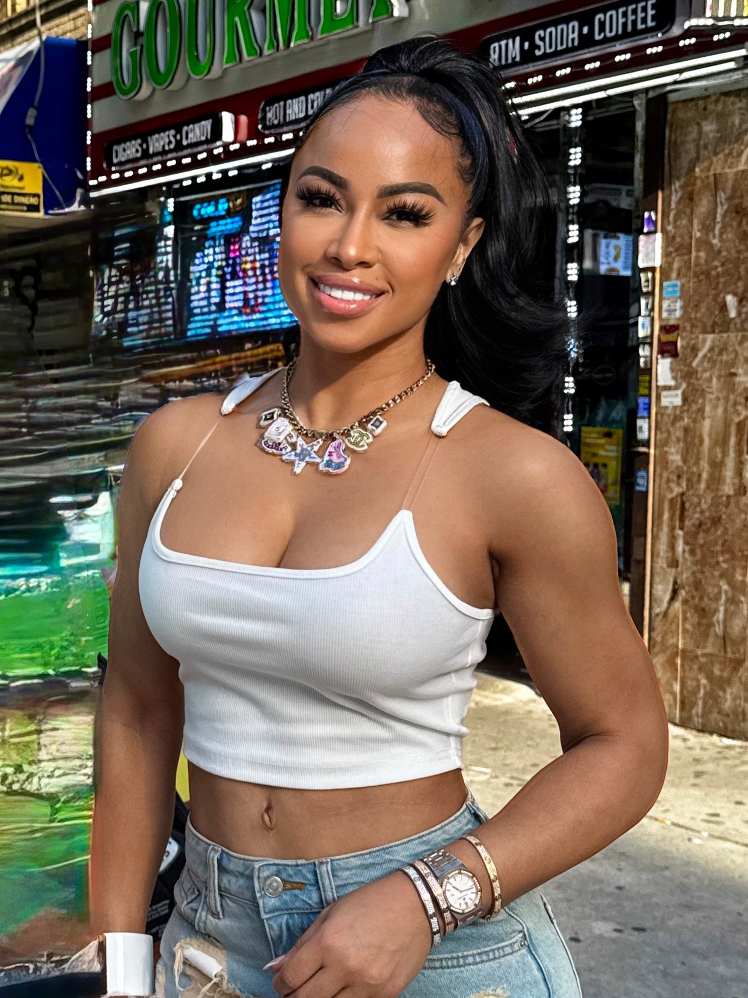 “Hang On” Cropped Top