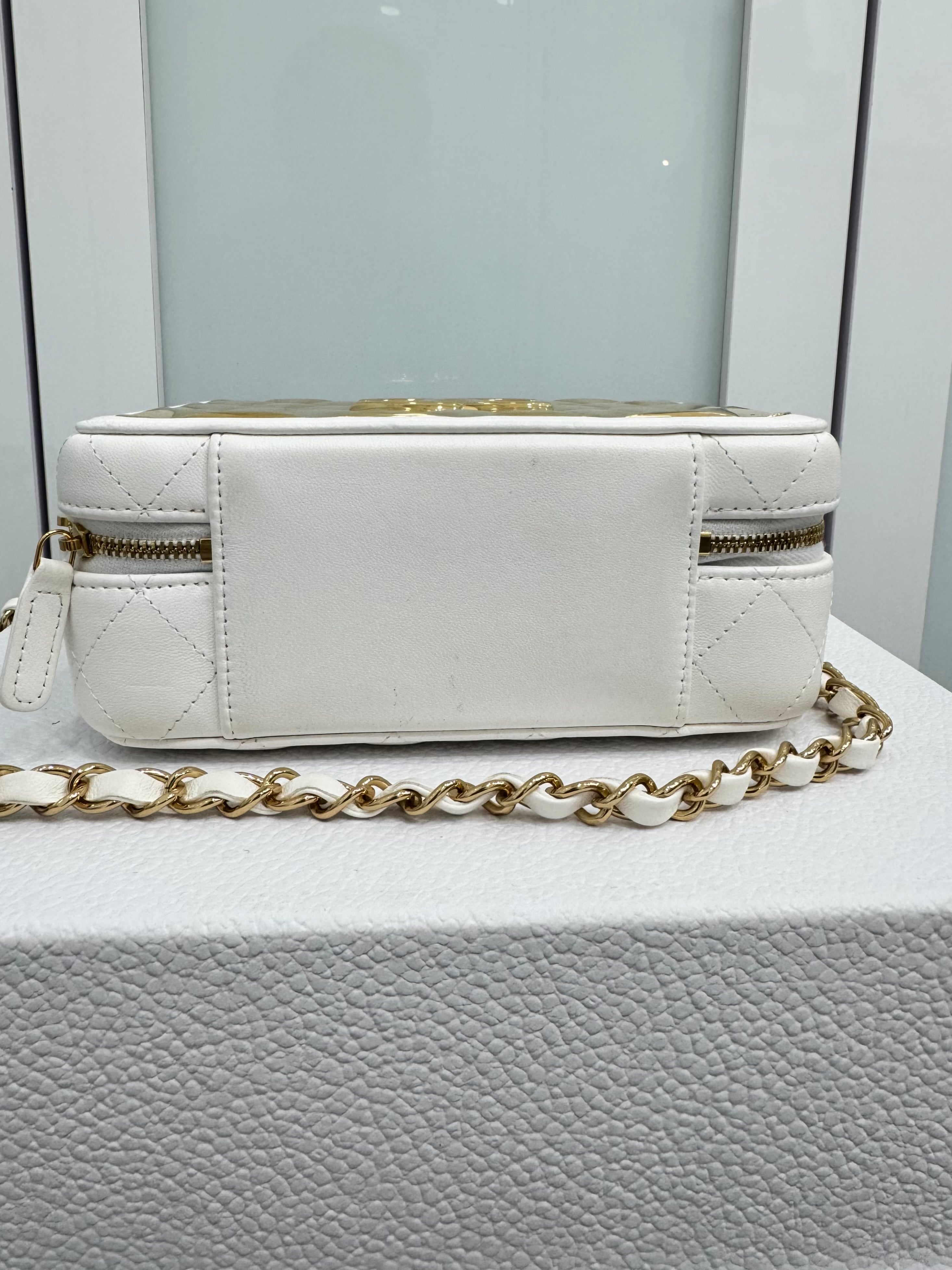 Chanel Golden Plate Vanity Bag