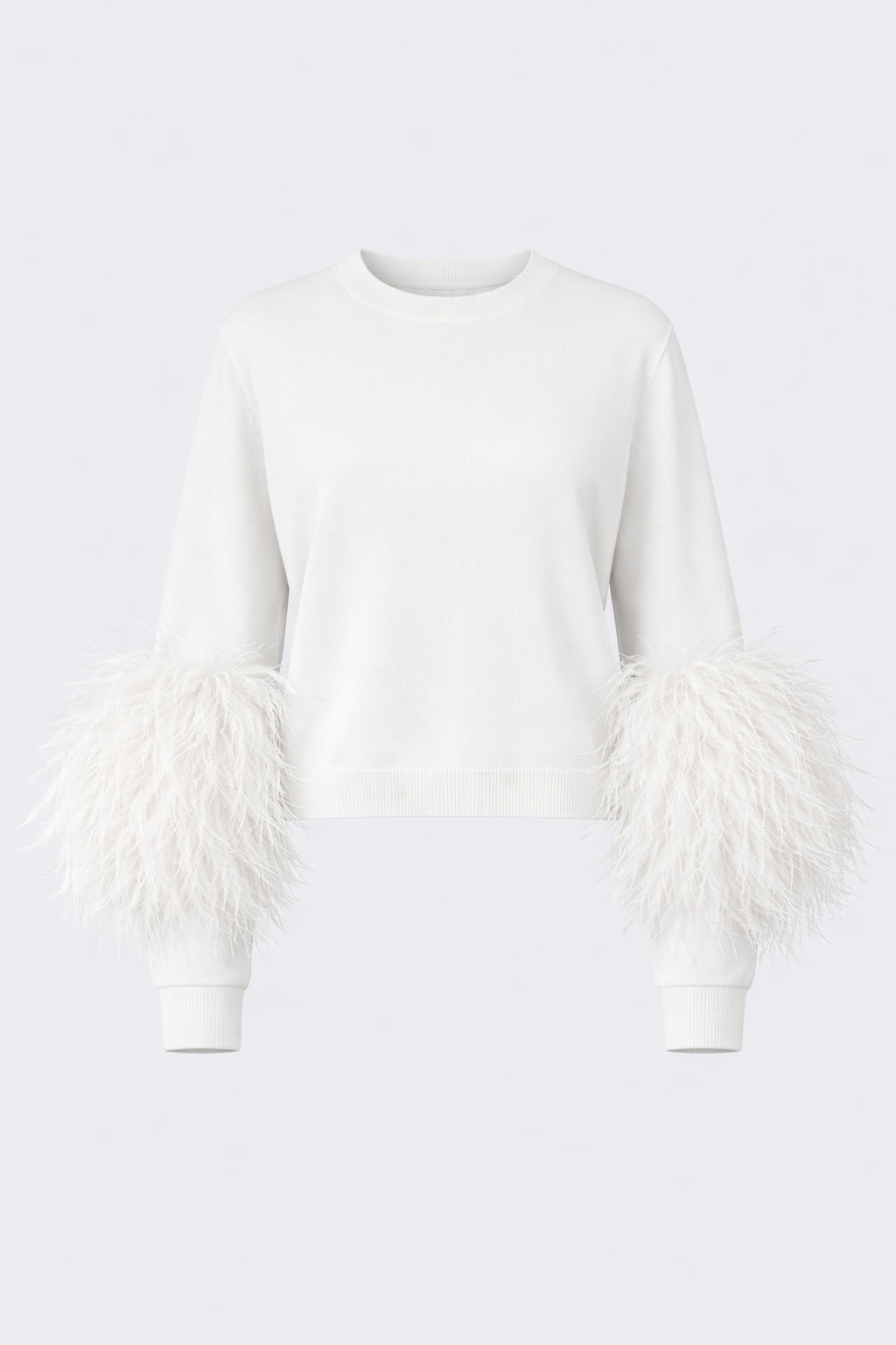 "Opulence" Ostrich Feather Pullover