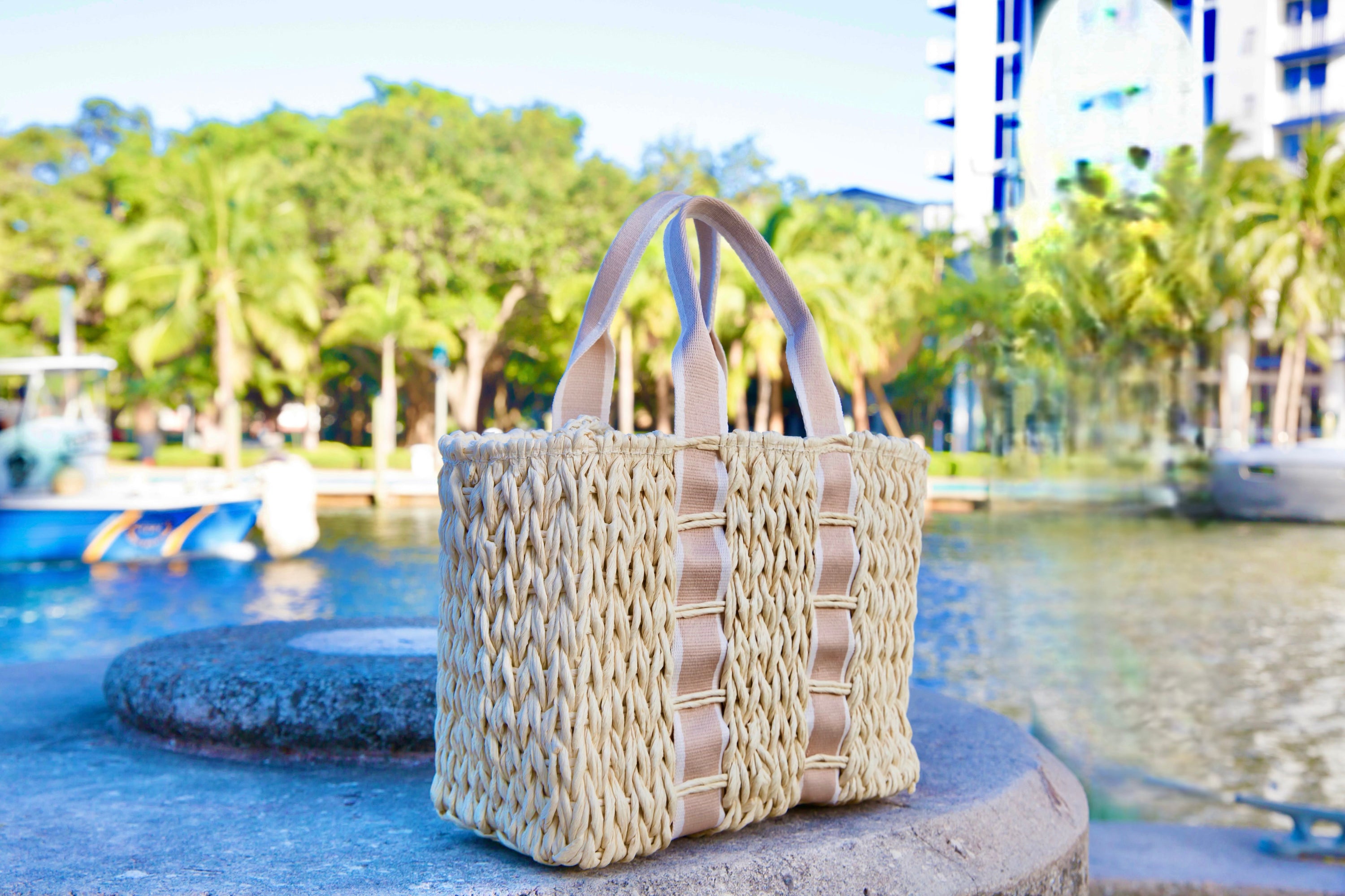 "Seaside" Woven Tote