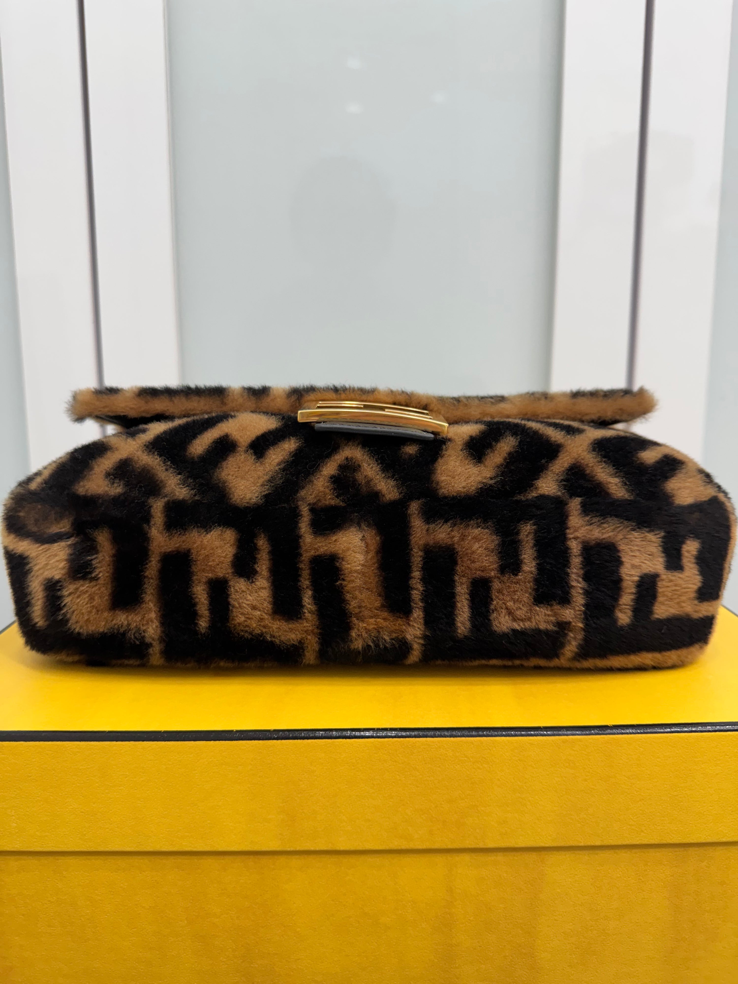 Fendi Baguette Shearling Bag