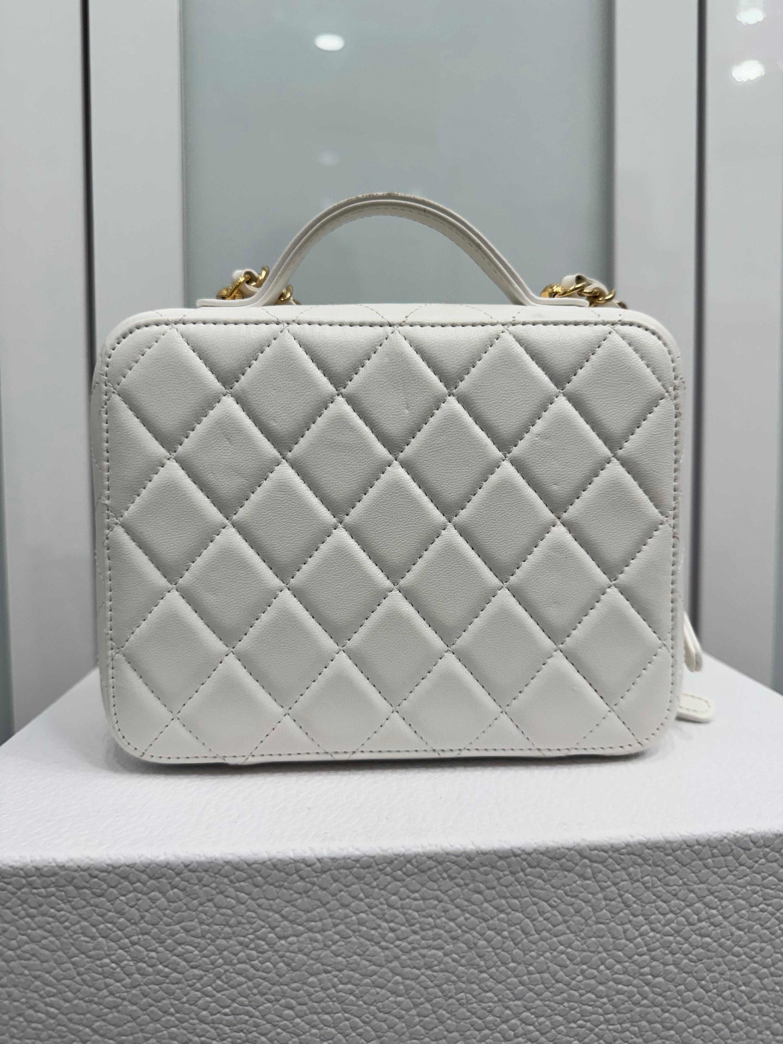 Chanel Golden Plate Vanity Bag