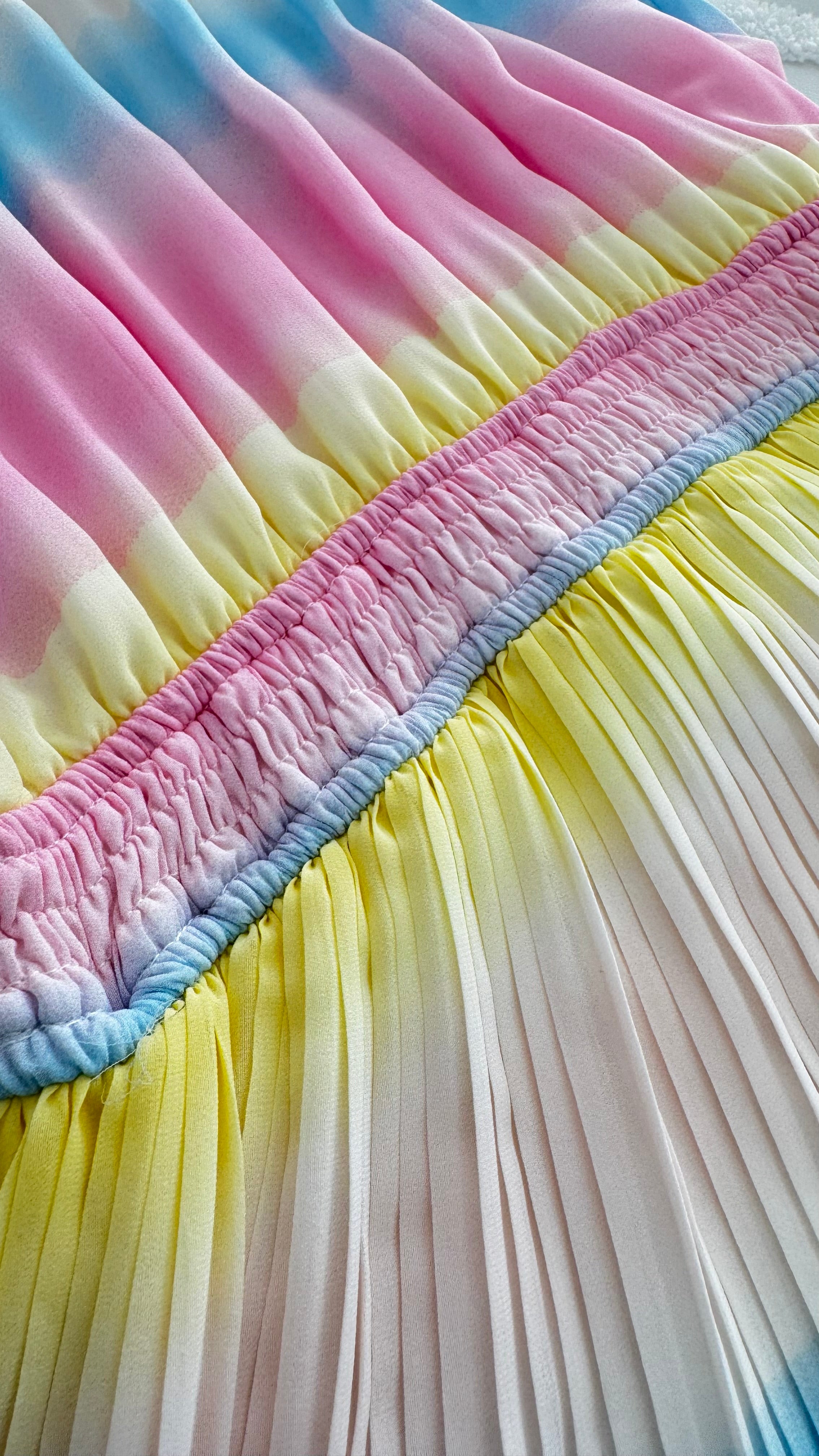 "Cotton Candy" Pleated Dress (S-XL)
