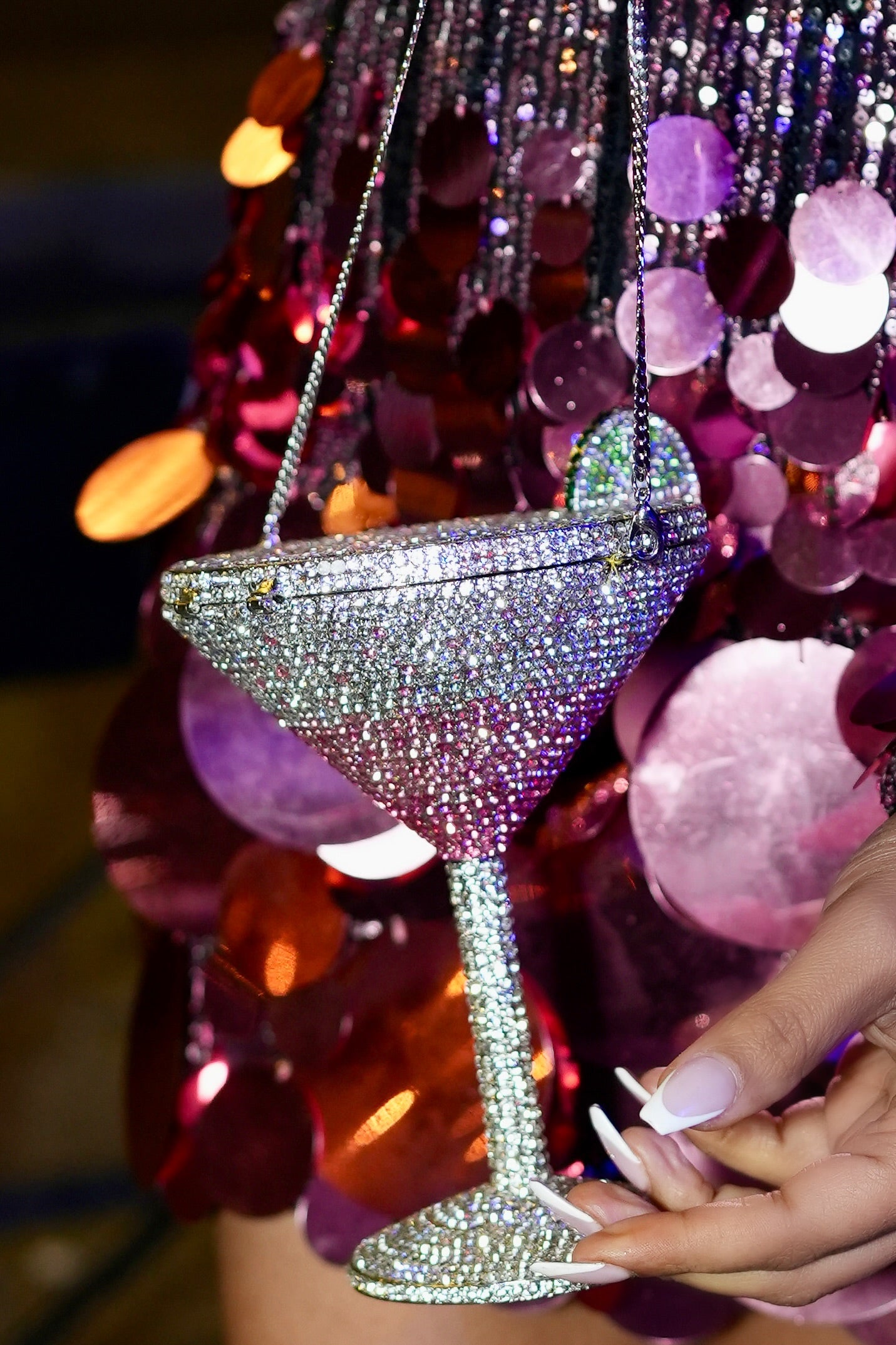 “Blingtini" Crystal Bag 🍸