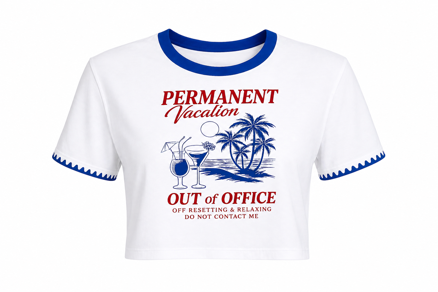 "Permanent Vacation" Tee 🌴🍹