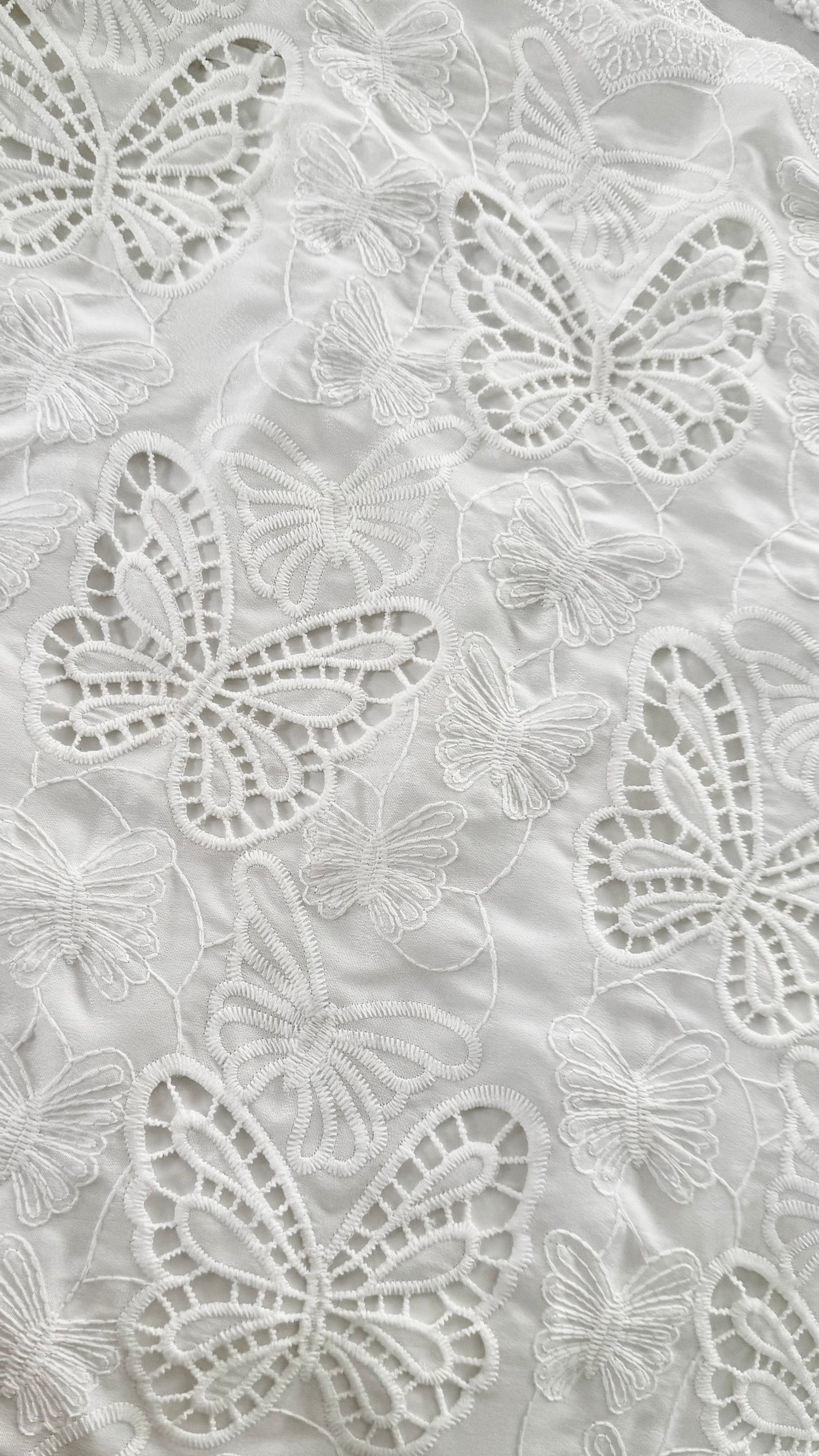 “Butterfly Kisses" Embroidered Skirt Set