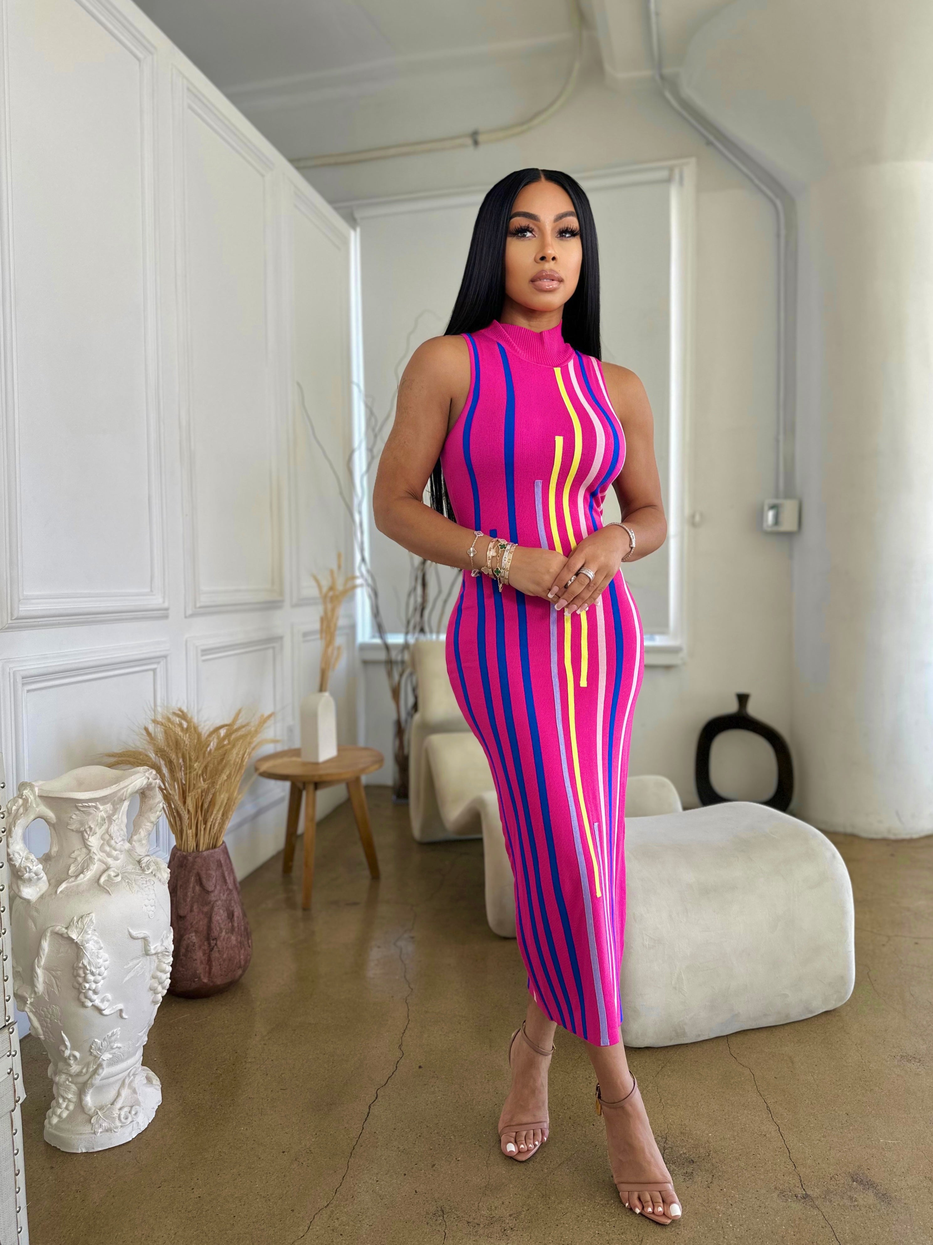 "Snatched" Knit Dress