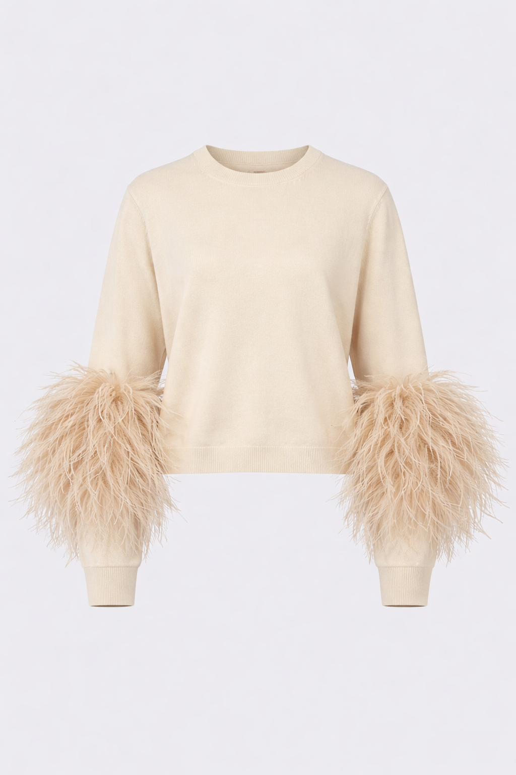"Opulence" Ostrich Feather Pullover