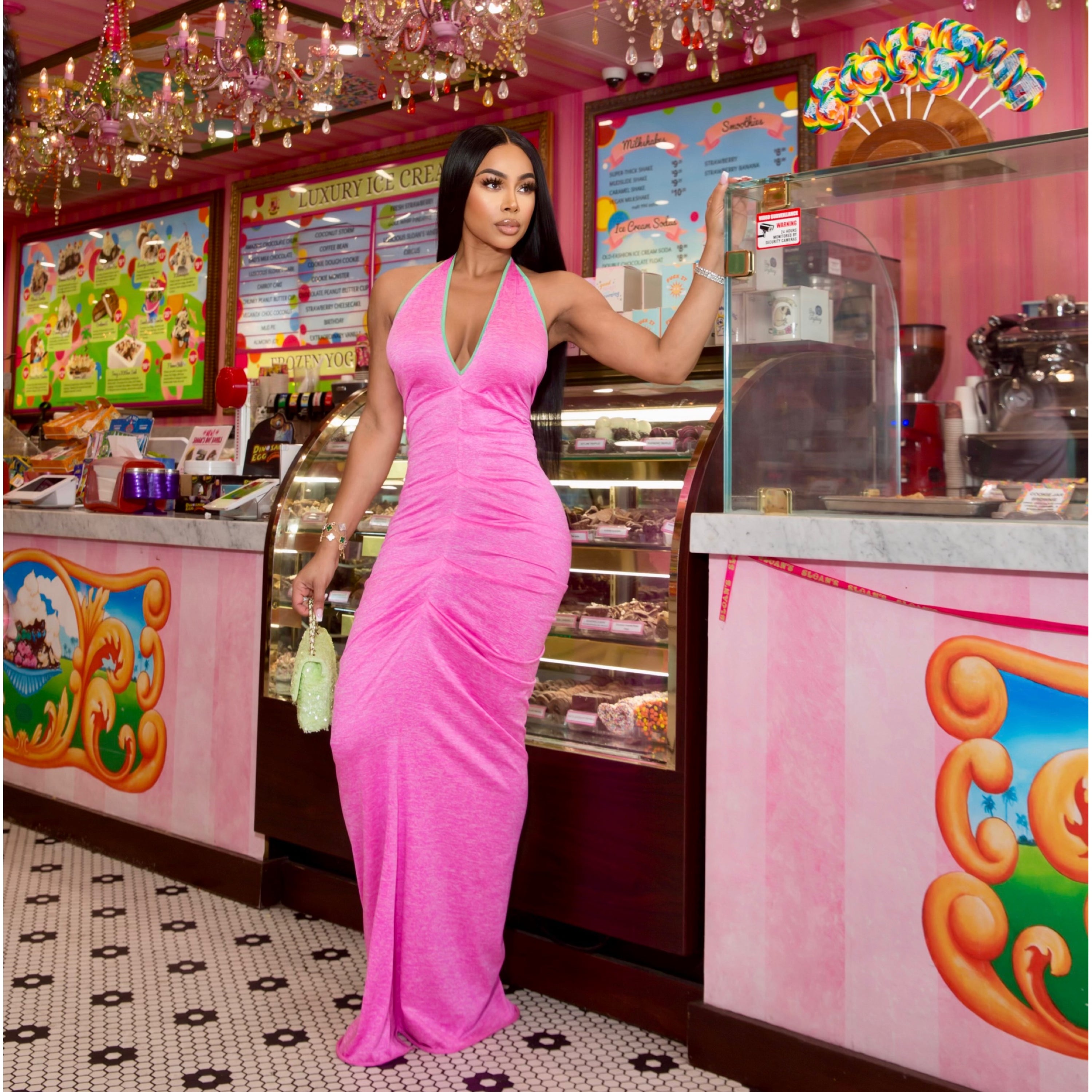 "Candy Shop" Halter Dress