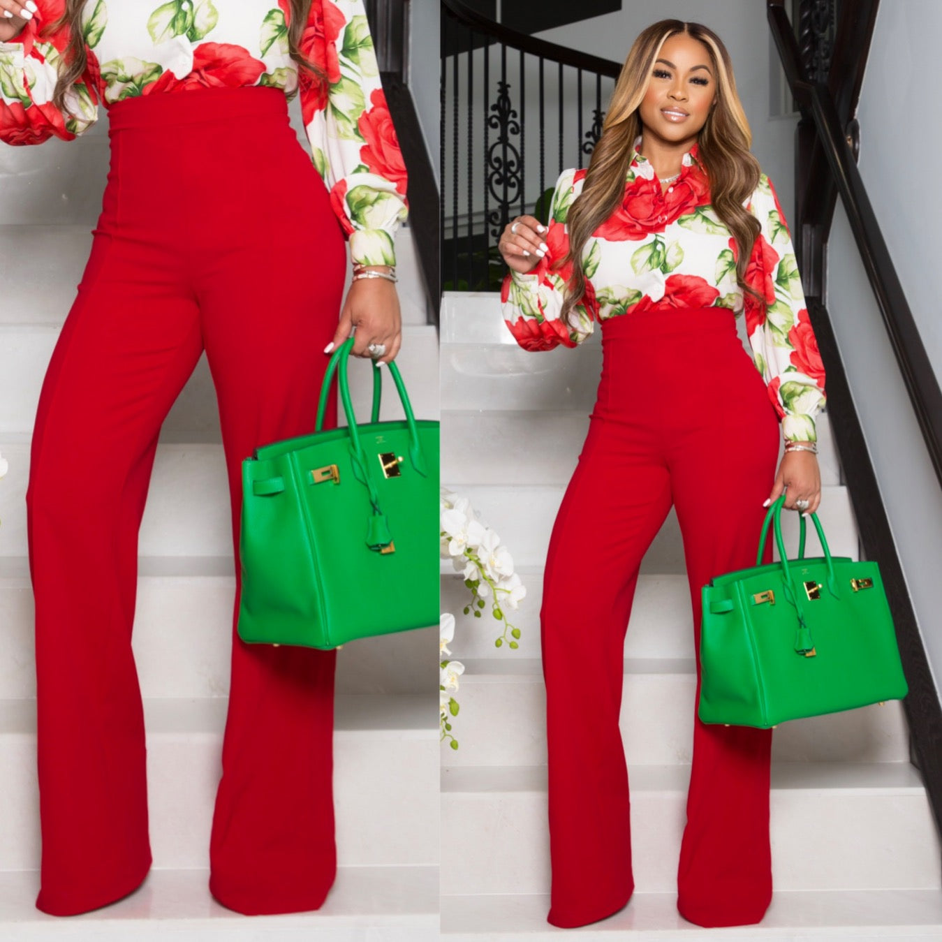 "Monica" High Waist Pants