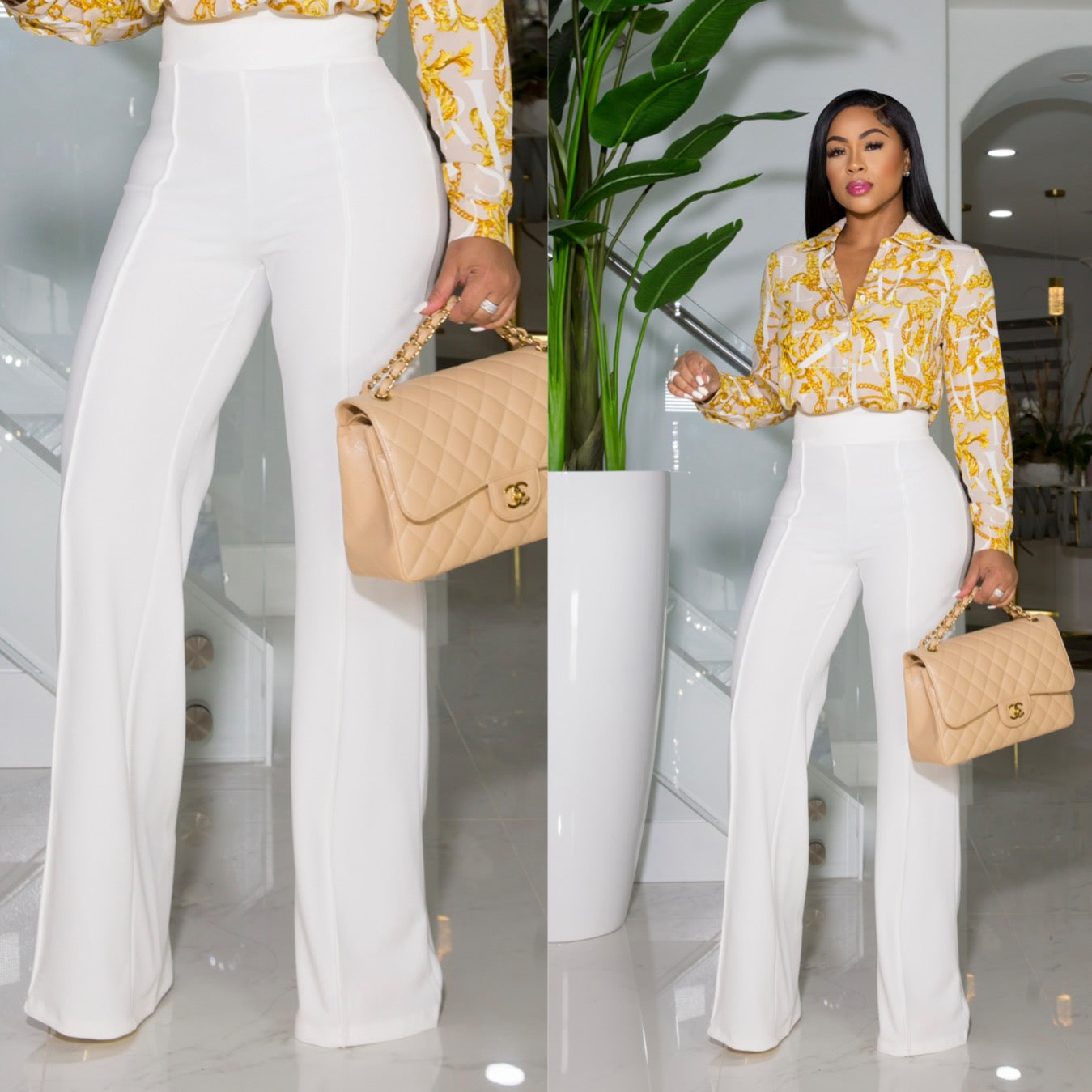 "Monica" High Waist Pants