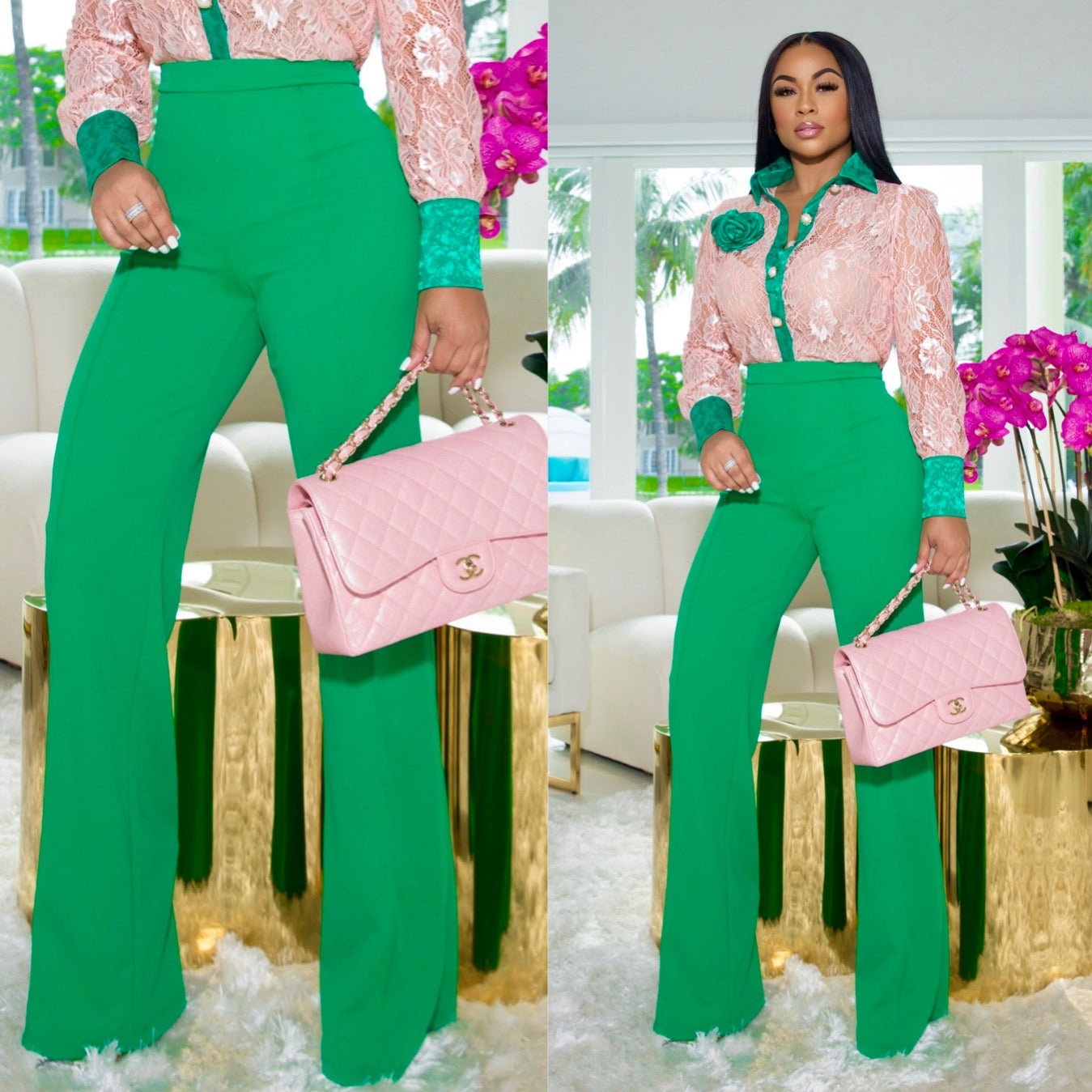 "Monica" High Waist Pants